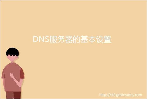 DNS服务器的基本设置